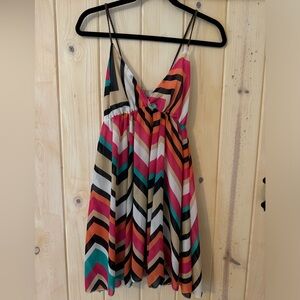 lightweight lined chevron sundress